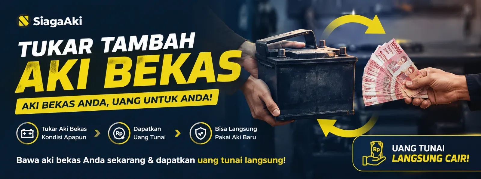 Ubah aki bekas jadi cuan.